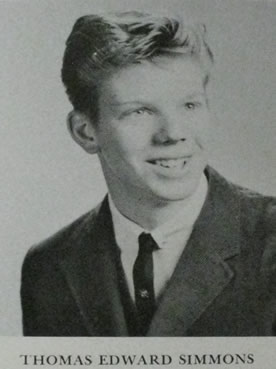 Thomas E Simmons 1962 Yearbook Photo